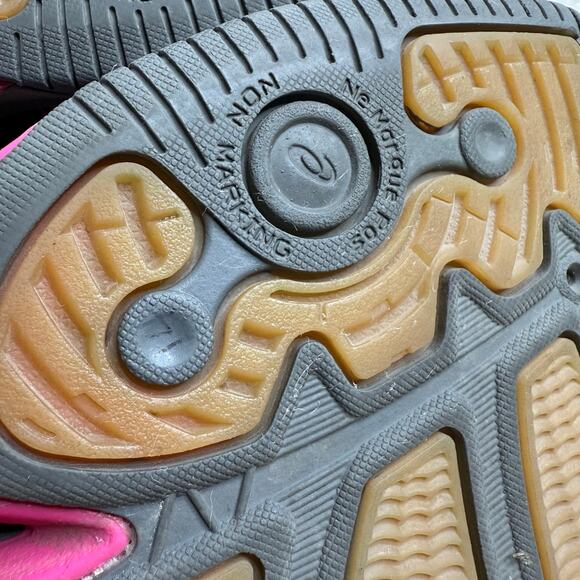 ASICS Women's SIZE 11 Gel 1150V B457Y Gray Pink Athletic Volleyball Shoe Sneaker - Picture 12 of 16